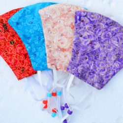 Reusable Face Masks With Swarovski Crystals